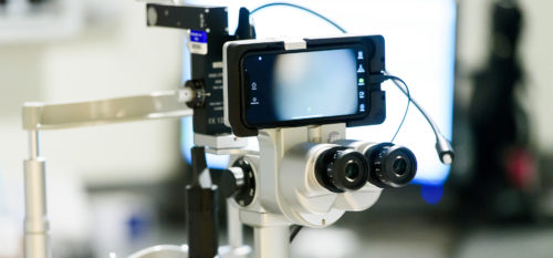 ION brand camera used on special training eye care equipment.